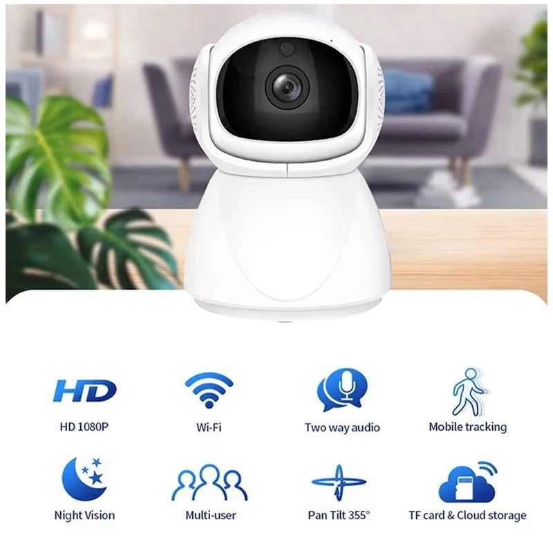 CAMARA DE SEGURIDAD IP WI-FI DUAL BAND 2.4 GHZ Y 5 GHZ VISION NOCTURNA - 1