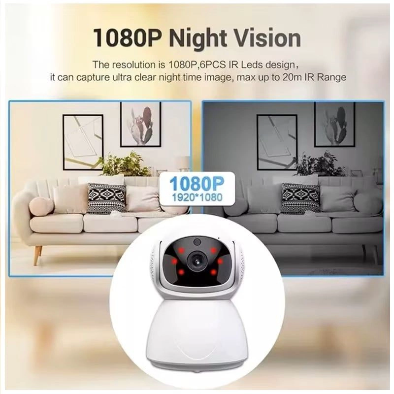 CAMARA DE SEGURIDAD IP WI-FI DUAL BAND 2.4 GHZ Y 5 GHZ VISION NOCTURNA - 8