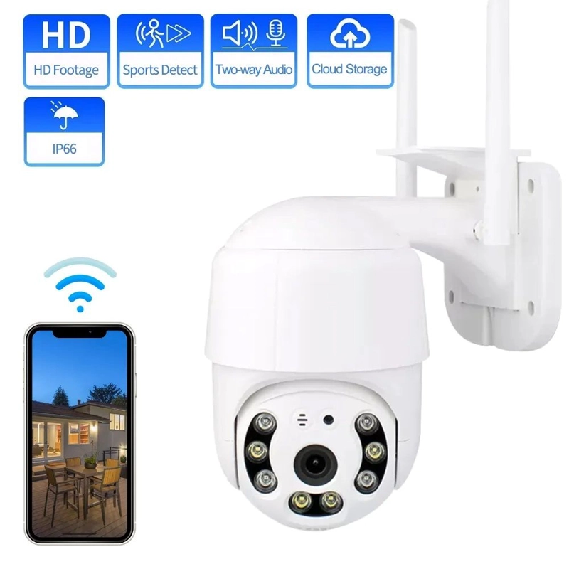 CAMARA WIFI HD CON ROTACION 360° VISION NOCTURNA Y ALMACENAMIENTO - 1