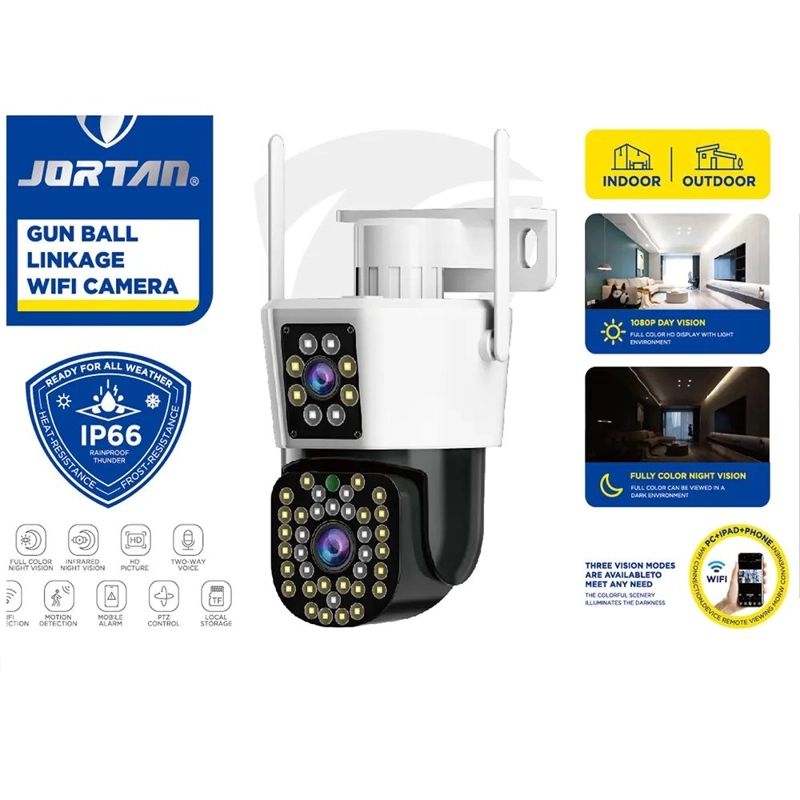 CAMARA DE VIGILANCIA IP WIFI CON DOBLE LENTE Y VISION NOCTURNA A COLOR - 7