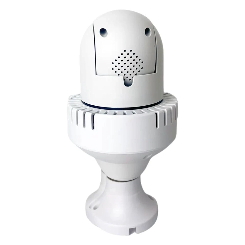 CAMARA IP 360° AMPOLLETA MOTORIZADA FULL HD DETECTOR DE HUMO ALARMA - 6