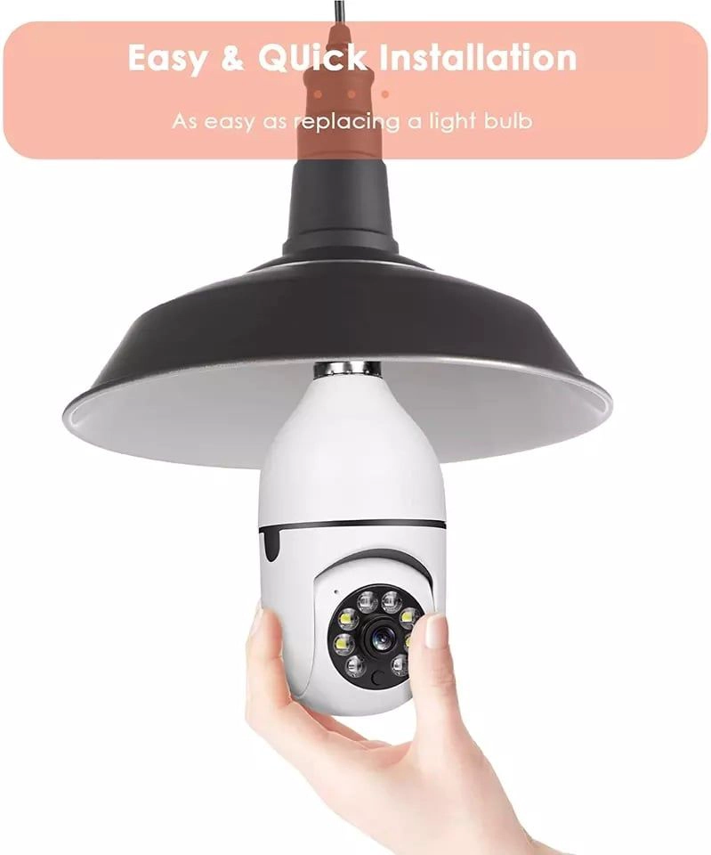 CAMARA INTELIGENTE IP WIFI 360° CON VISION PANORAMICA Y CONTROL REMOTO - 5