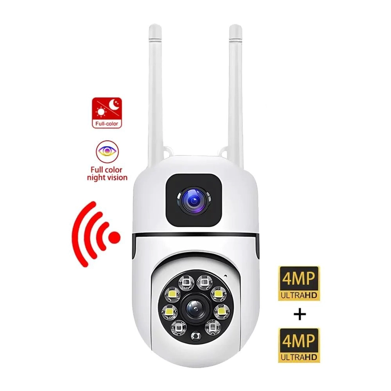 CAMARA DE SEGURIDAD WIFI CON LENTE DUAL COBERTURA COMPLETA FULL HD - 4