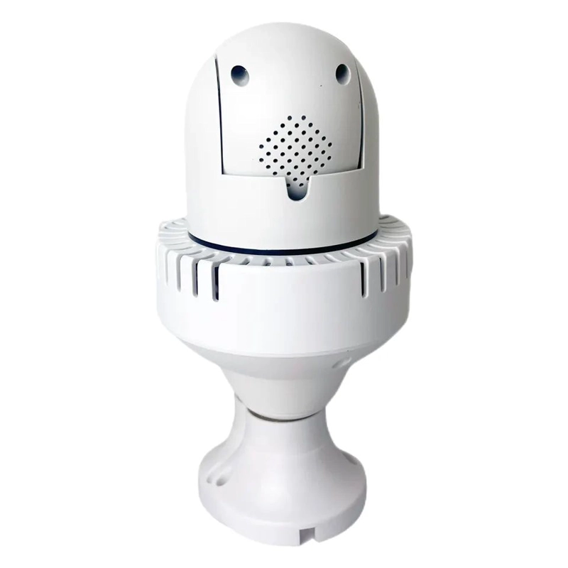 CAMARA IP 360° AMPOLLETA MOTORIZADA FULL HD DETECTOR DE HUMO ALARMA - 2