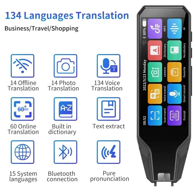 LAPIZ TRADUCTOR PORTATIL INTELIGENTE 134 IDIOMAS ESCANER Y TRADUCTOR - 4