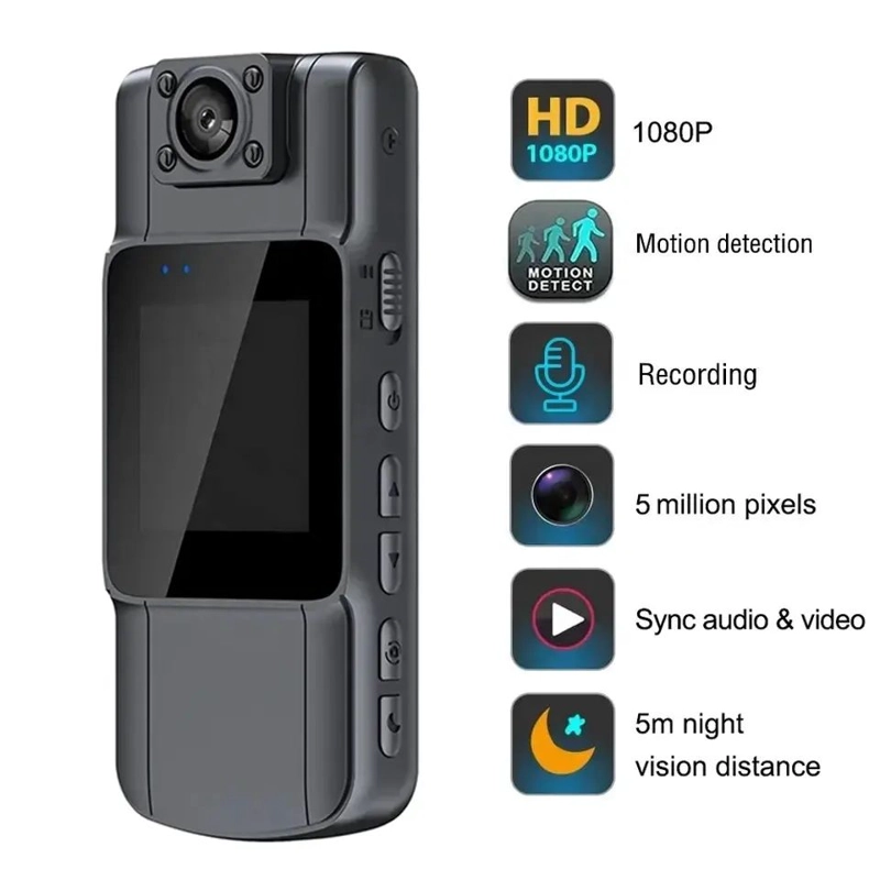 CAMARA DVR PORTATIL RECARGABLE VISION NOCTURNA Y GRAN ANGULAR DE 130° - 5