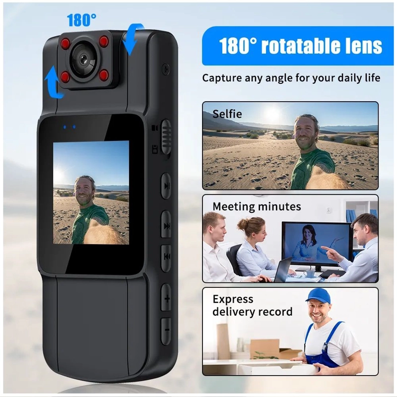 CAMARA DVR PORTATIL RECARGABLE VISION NOCTURNA Y GRAN ANGULAR DE 130° - 8
