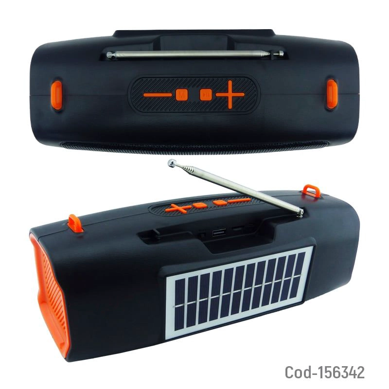 PARLANTE SOLAR RECARGABLE DE 15W BLUETOOTH FM TF Y USB - 2