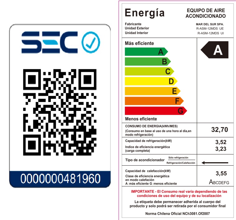 AIRE ACONDICIONADO SPLIT FRIO-CALOR INVERTER 12.000 BTU WIFI KENDAL - 6