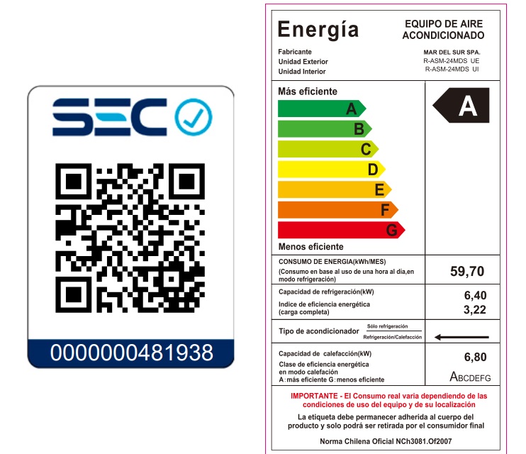 AIRE ACONDICIONADO SPLIT FRIO-CALOR INVERTER 24.000 BTU WIFI KENDAL - 6