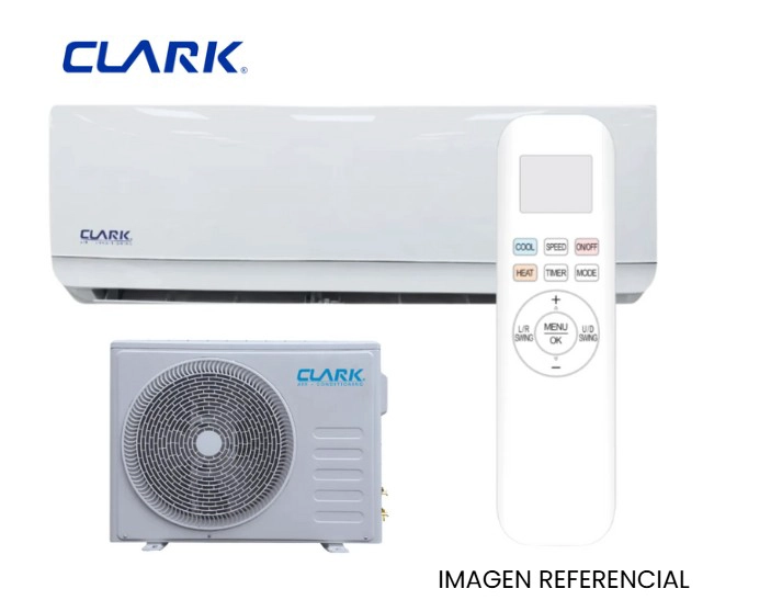 AIRE ACONDICIONADO SPLIT CLARK 12000 BTU INVERTER BLANCO - 1
