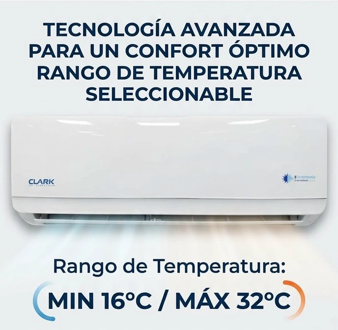 AIRE ACONDICIONADO SPLIT CLARK 12000 BTU INVERTER R32 - 5