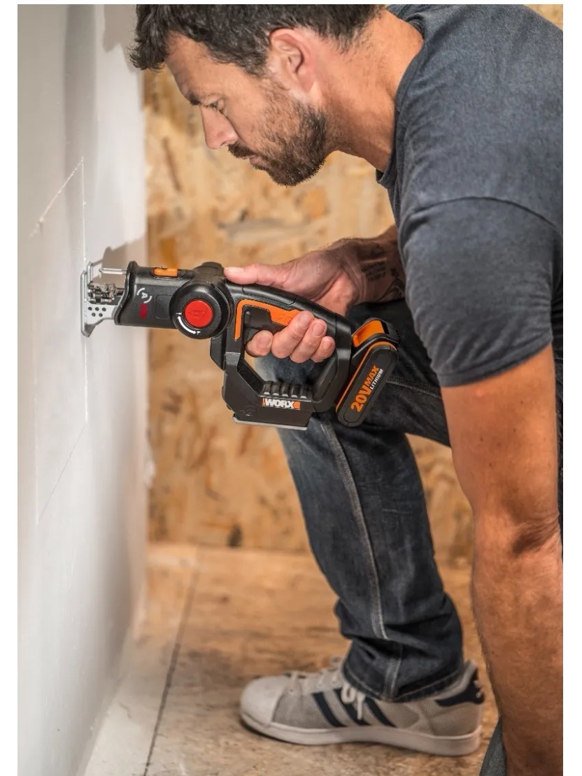 SIERRA WORX INALÁMBRICA 2 EN 1 CALADORA Y SABLE 20 V + 7 PZS - 4