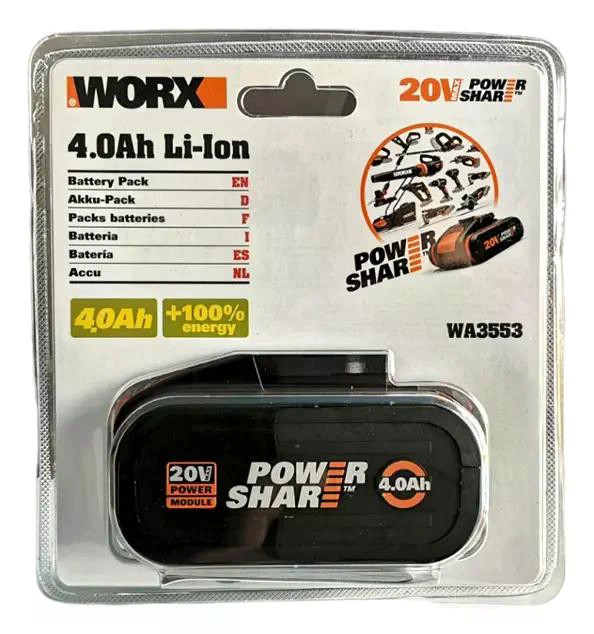 BATERIA WORX 4 AH 20V POWERSHARE - 2