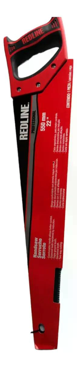 SERRUCHO RED LINE CARPINTERO REDLINE 22 PULGADAS 550 MM - 1