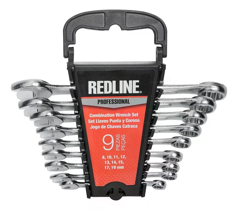 SET HERRAMIENTAS RED LINE LLAVES 9 PIEZAS PUNTA CORONA REDLINE - 3