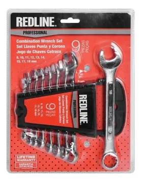 SET HERRAMIENTAS RED LINE LLAVES 9 PIEZAS PUNTA CORONA REDLINE - 6