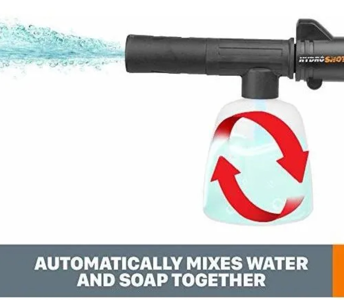 DISPENSADOR DE JABÓN WORX 400 ML HIDROSHOT - 4