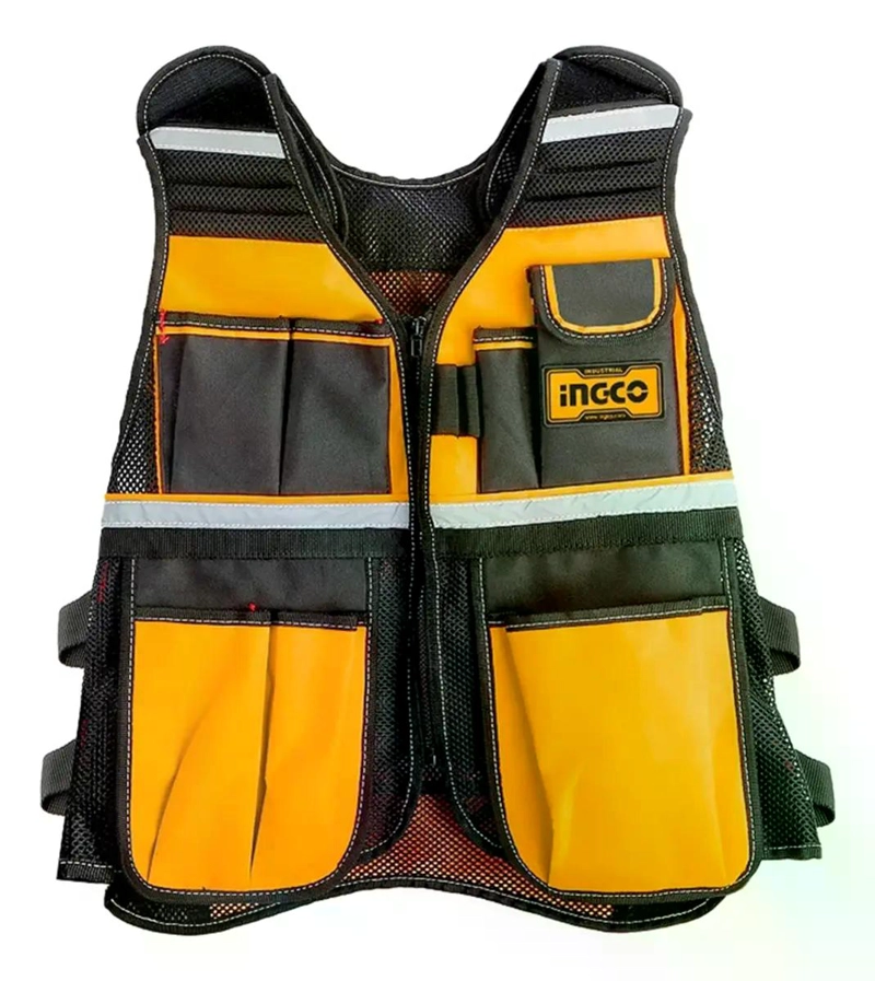 CHALECO INGCO HTVT0901 PORTAHERRAMIENTAS INDUSTRIAL 7 BOLSILLOS AJUST 60 X 42 CM - 7