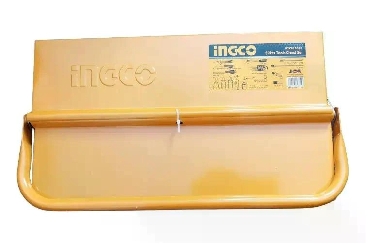 SET HERRAMIENTAS INGCO CAJA METALICA INDUSTRIAL + 59 HTAS MAN - 5