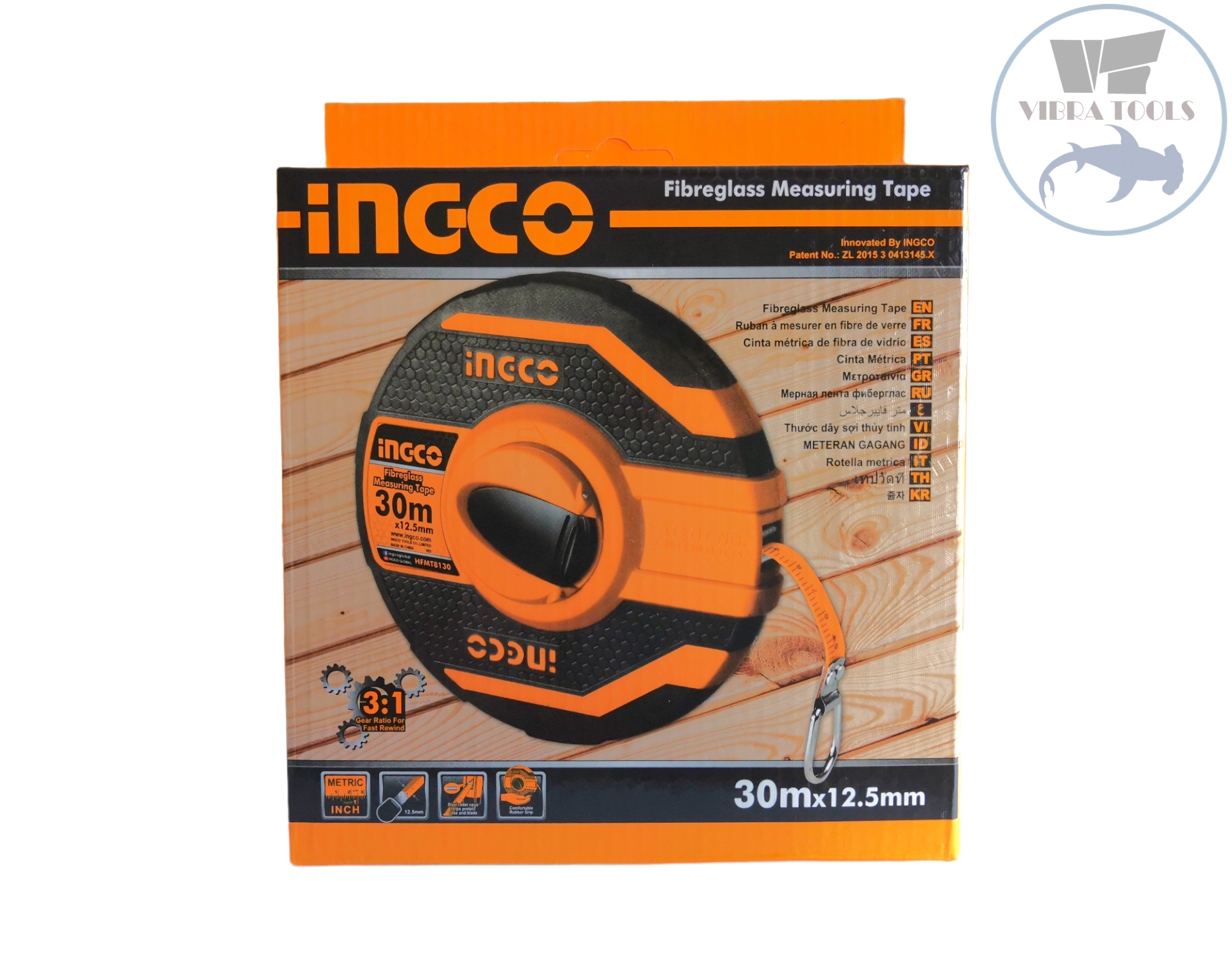 HUINCHA INGCO O CINTA MEDIR 30 M X 12.5 MM - 1