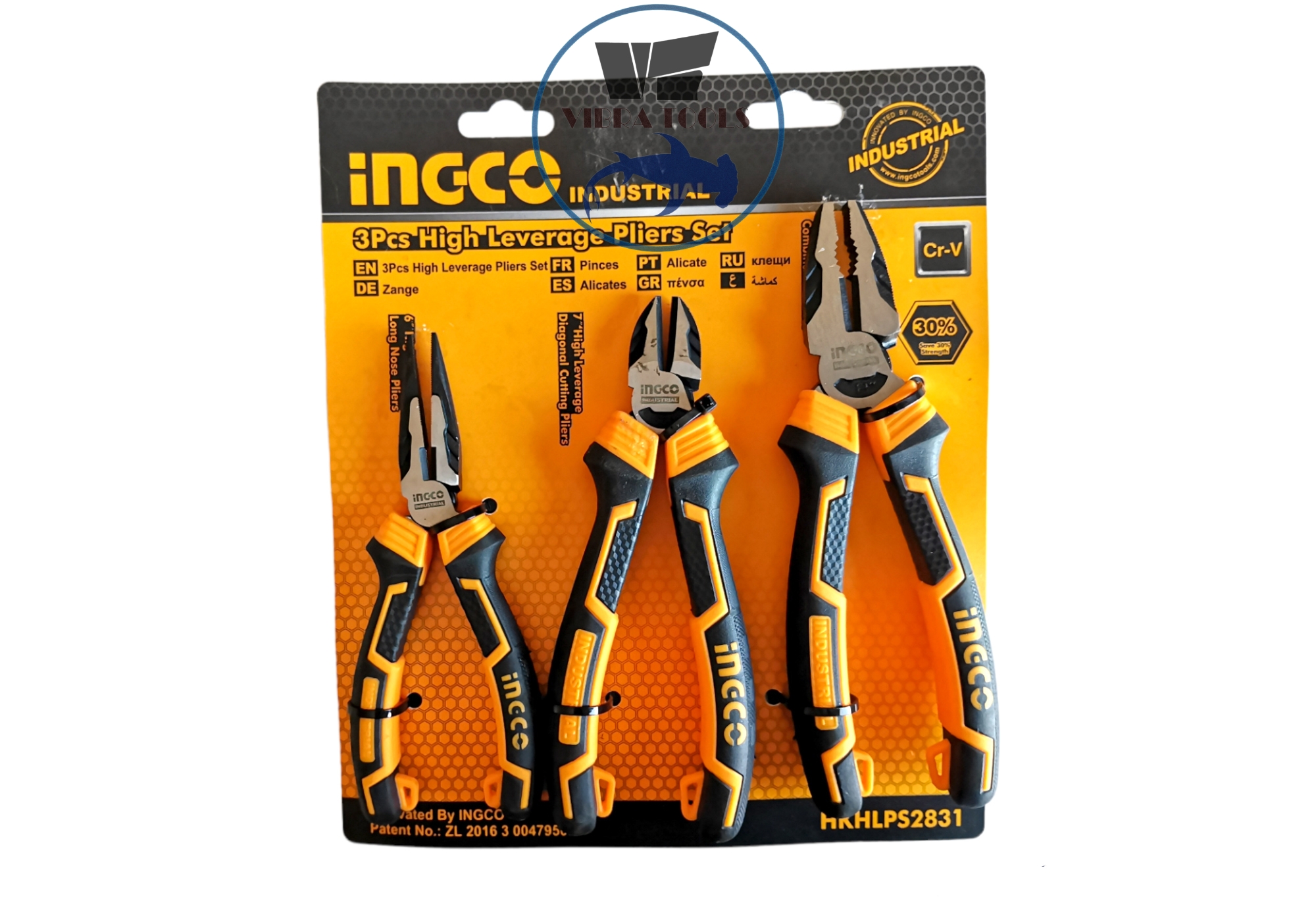 SET HERRAMIENTAS INGCO ALICATES 2831 3 PIEZAS INDUSTRIAL ALTA RESISTENC - 1