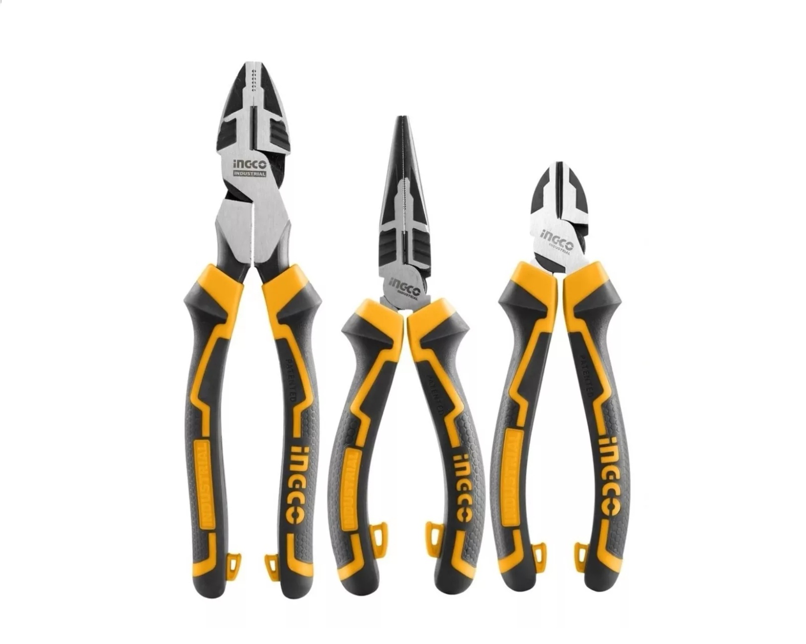 SET HERRAMIENTAS INGCO ALICATES 2832 3 PIEZAS INDUSTRIAL ALTA RESISTENC - 2