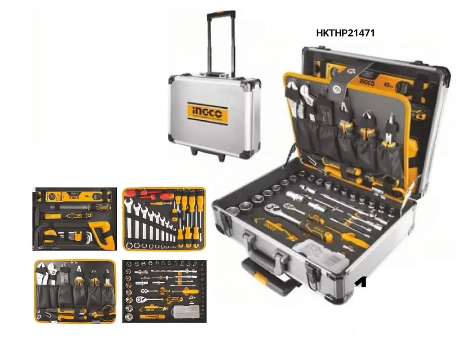 CAJA INGCO MALETA HERRAMIENTAS MANUALES 147 AC INDUSTRIAL - 4