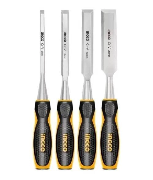 SET HERRAMIENTAS INGCO FORMONES 4 PIEZAS MADERA INDUSTRIAL - 1