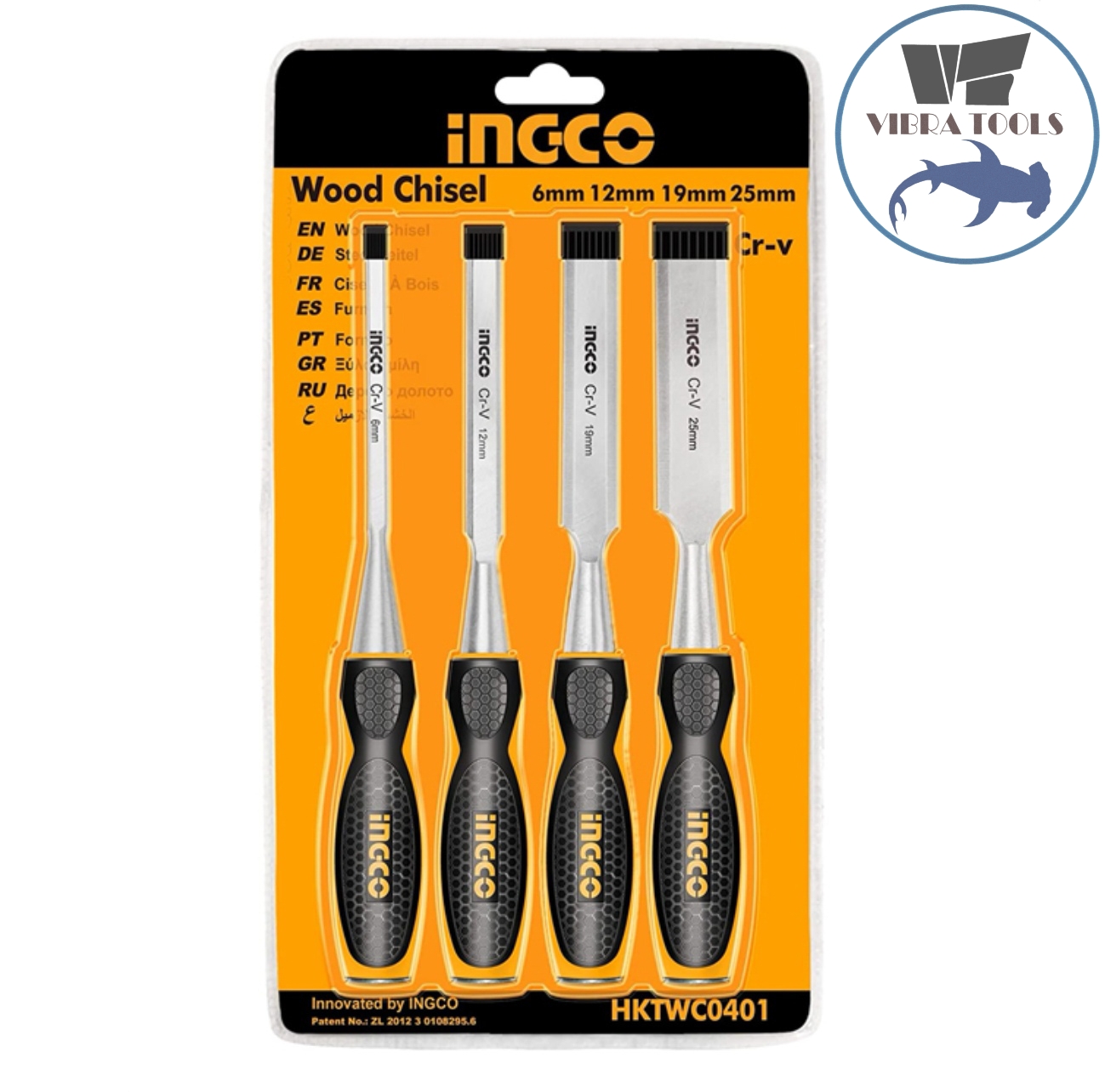 SET HERRAMIENTAS INGCO FORMONES 4 PIEZAS MADERA INDUSTRIAL - 1