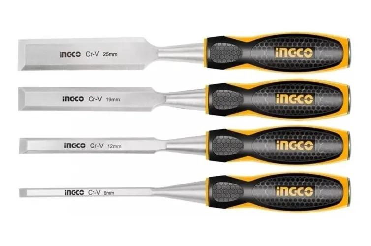 SET HERRAMIENTAS INGCO FORMONES 4 PIEZAS MADERA INDUSTRIAL - 2