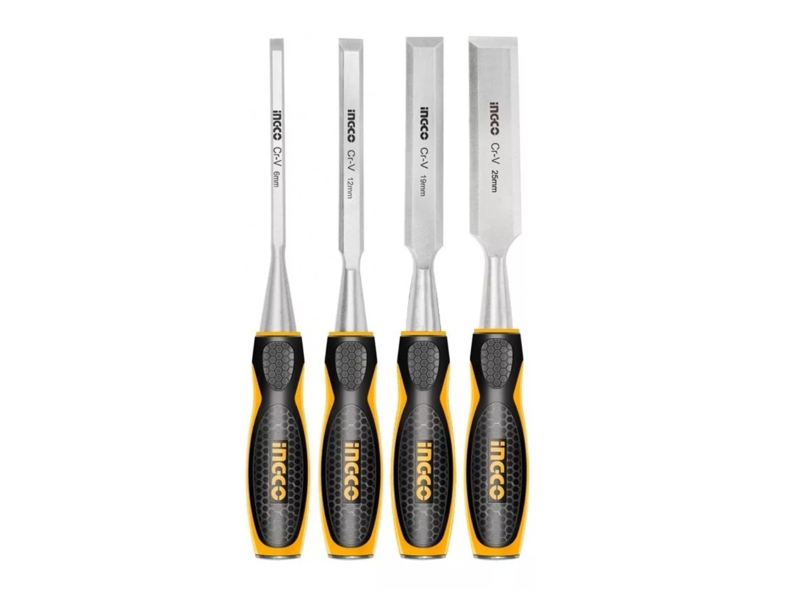 SET HERRAMIENTAS INGCO FORMONES 4 PIEZAS MADERA INDUSTRIAL - 3