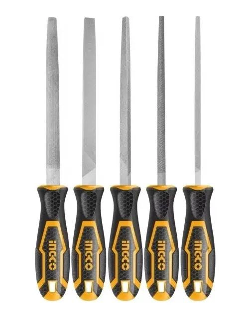 SET HERRAMIENTAS INGCO LIMAS 5 PIEZAS 8 PULGADAS ACERO INDUSTRIAL - 3