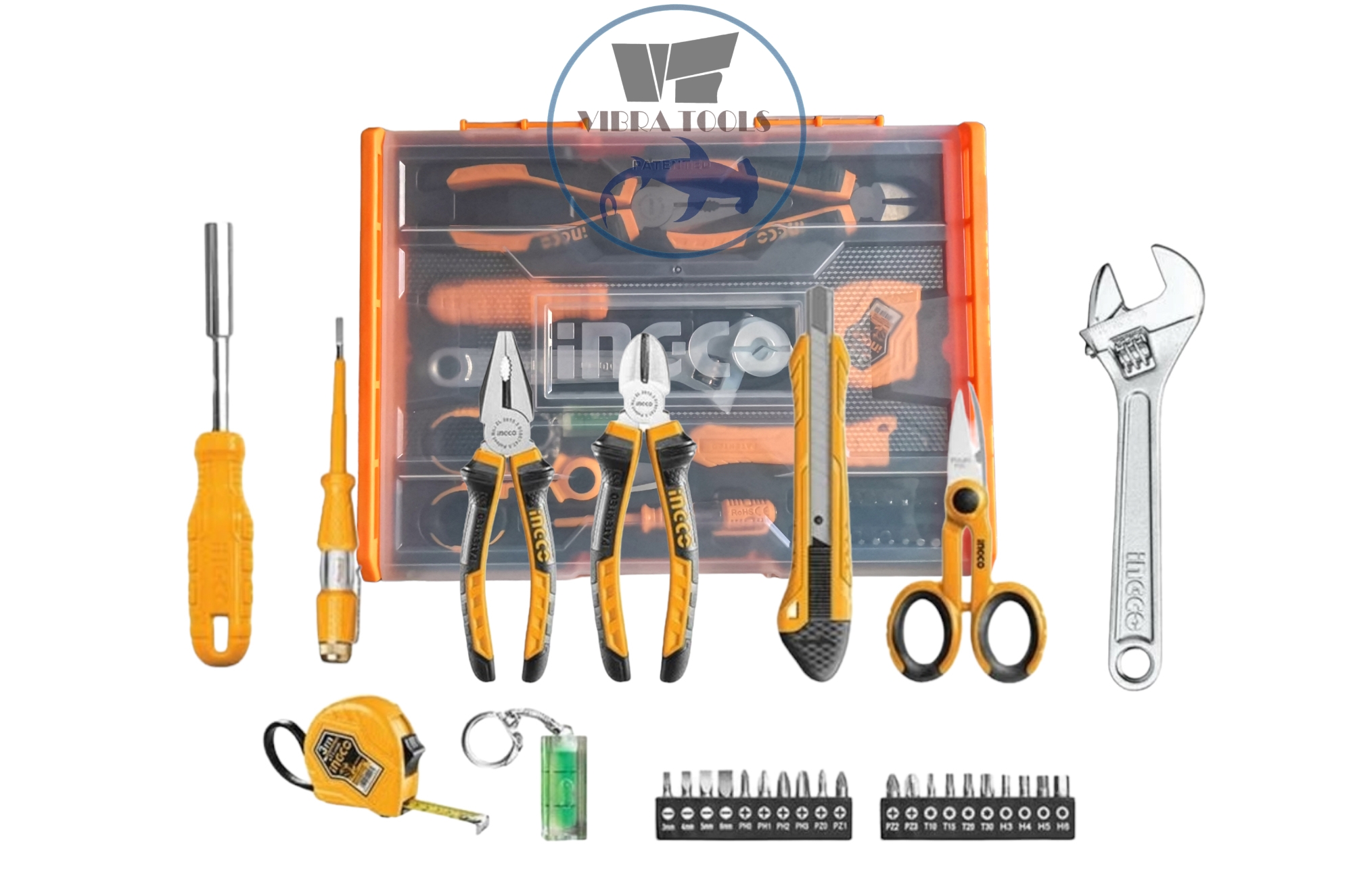 SET HERRAMIENTAS INGCO 29 PIEZAS + CAJA APILABLE - 1