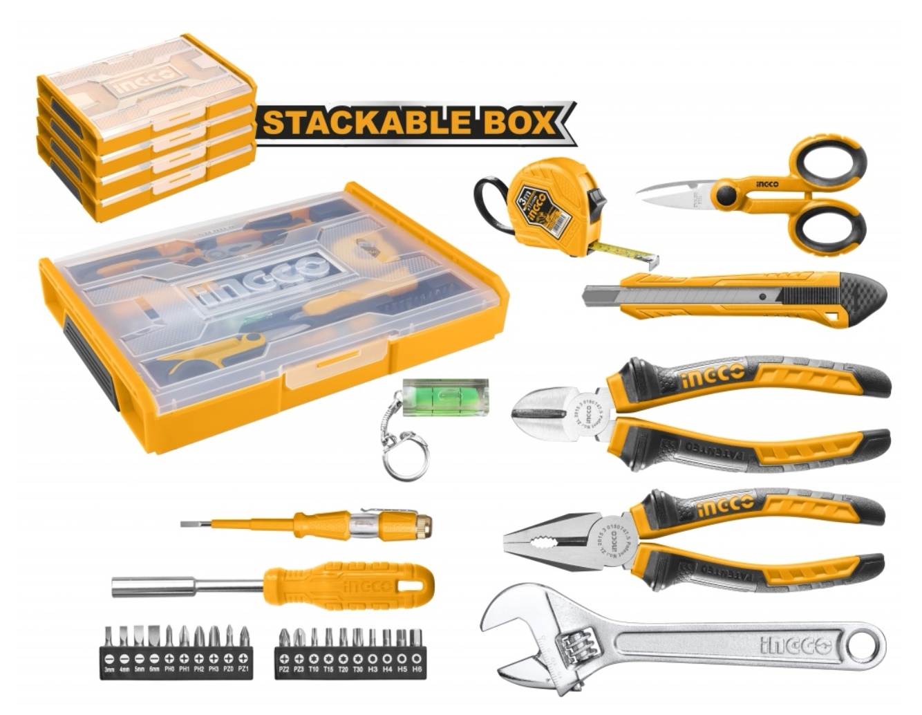 SET HERRAMIENTAS INGCO 29 PIEZAS + CAJA APILABLE - 4