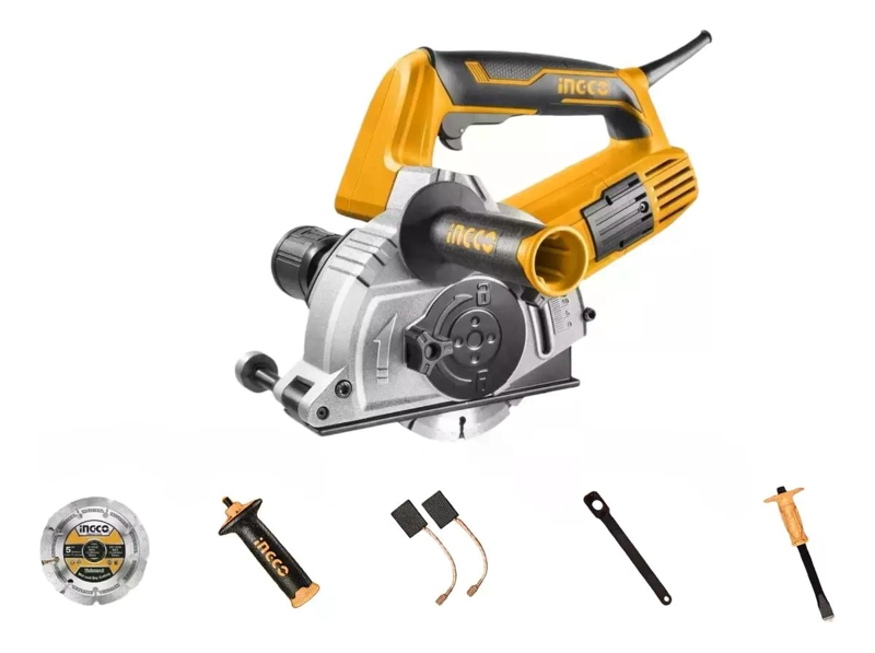 SIERRA CIRCULAR INGCO CORTADORA MURO ELÉCTRICA 1500 W 125 MM+ 8 PZ - 1