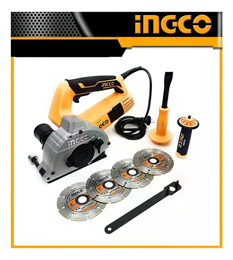 SIERRA CIRCULAR INGCO CORTADORA MURO ELÉCTRICA 1500 W 125 MM+ 8 PZ - 9