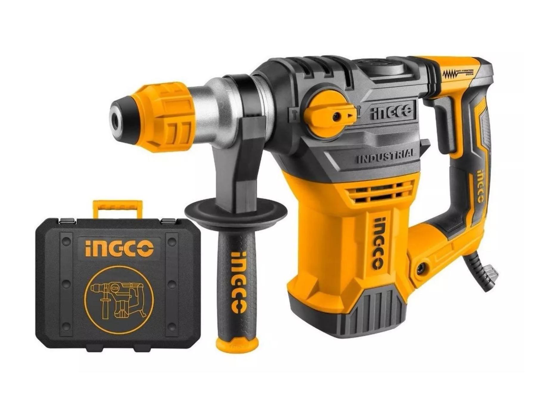 ROTOMARTILLO INGCO ELÉCTRICO SDS PLUS 1500 W INDUSTRIAL + 8P - 3