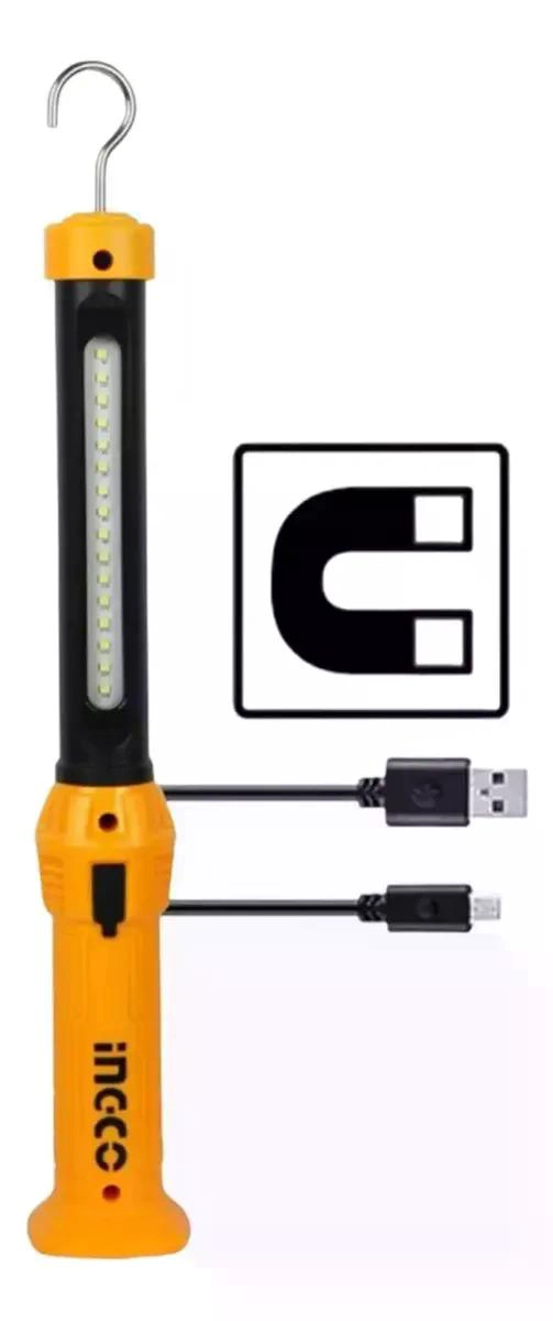 LINTERNA INGCO LÁMPARA DE TRABAJO LED RECARGABLE 300 LM - 2