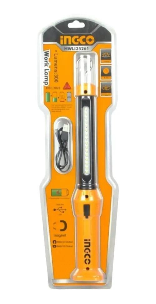 LINTERNA INGCO LÁMPARA DE TRABAJO LED RECARGABLE 300 LM - 5