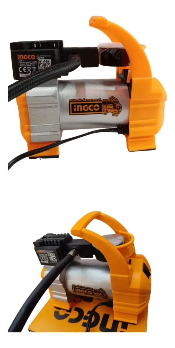 COMPRESOR DE AIRE INGCO PARA AUTO 12V 140 PSI 10 A + 5 ACCES - 6