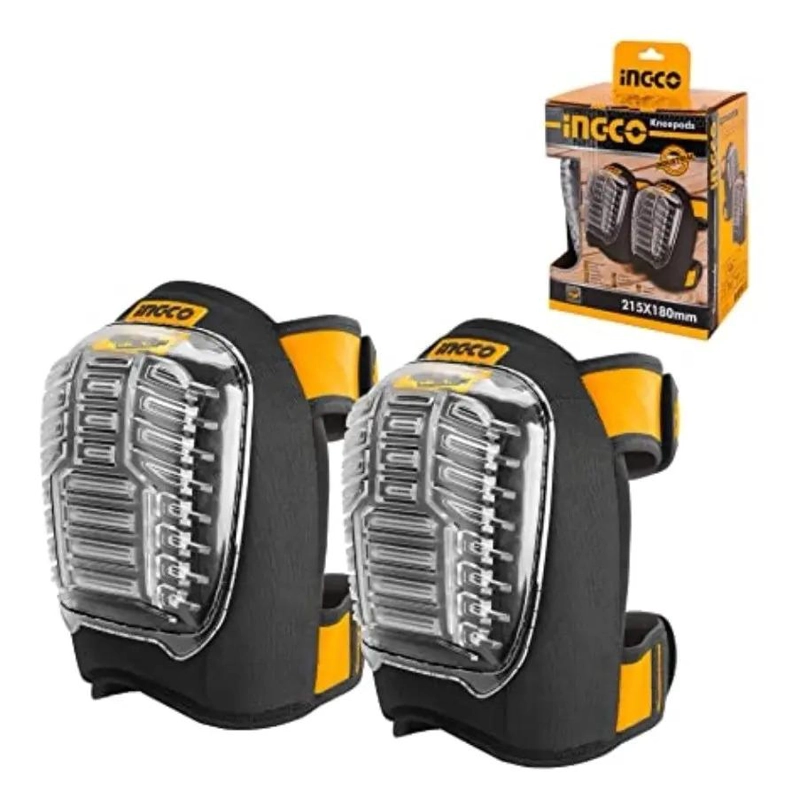 SET DE RODILLERAS INDUSTRIAL INGCO CUBIERTA PVC ALTA RESISTE - 1