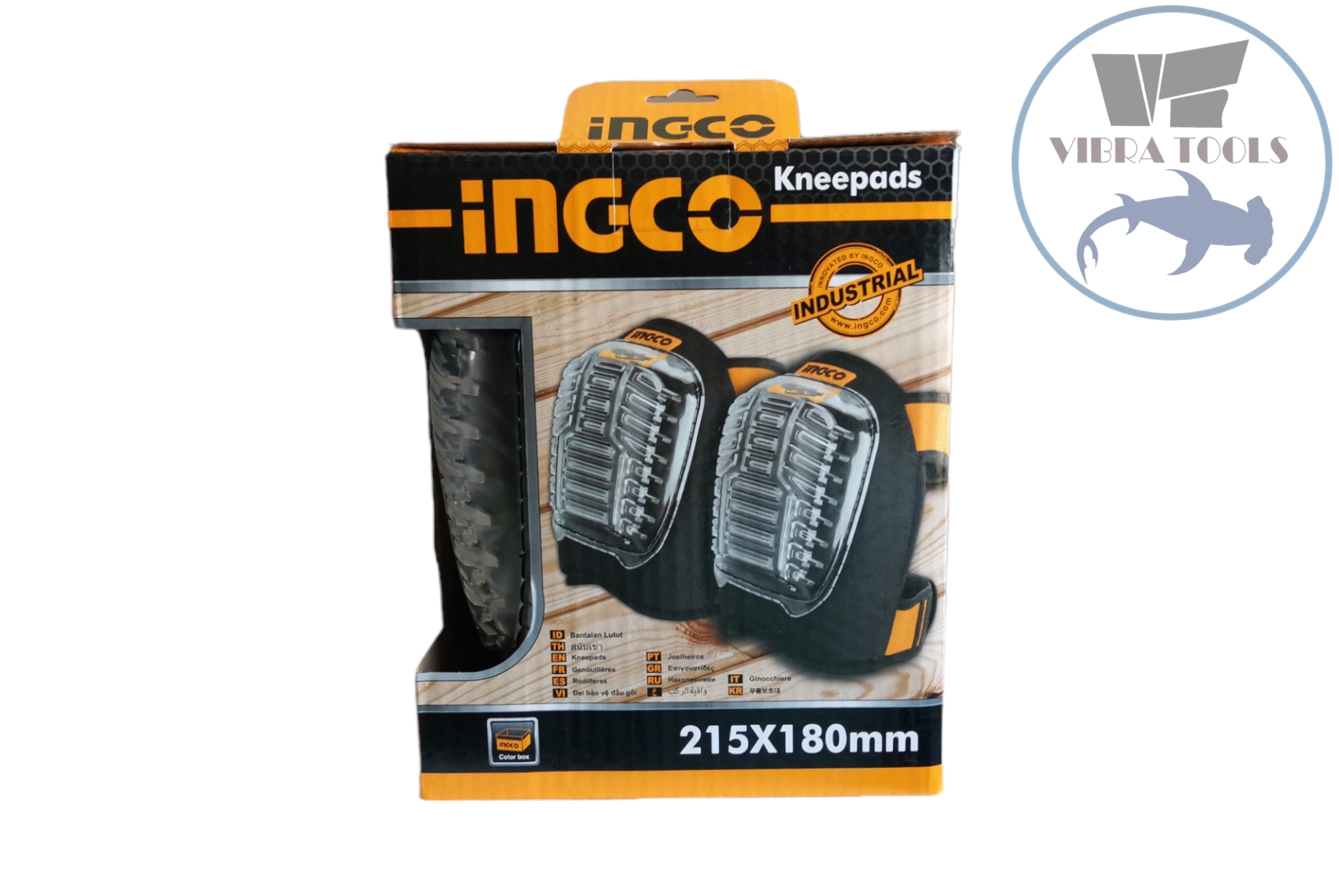 SET DE RODILLERAS INDUSTRIAL INGCO CUBIERTA PVC ALTA RESISTE - 1
