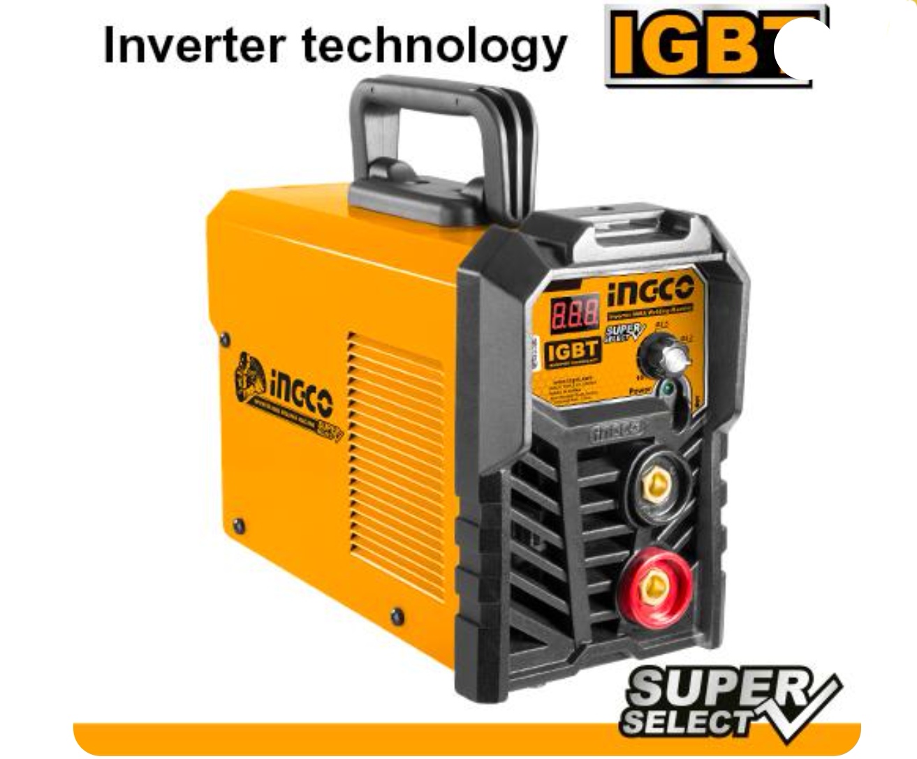 SOLDADORA INGCO INVERTER ELÉCTRICA 130 A MMA + MÁSCARA + ACC METAL - 3