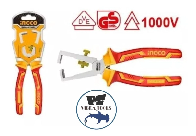 ALICATE INGCO PELACABLES AISLADO 6 PULGADAS INDUSTRIAL - 4