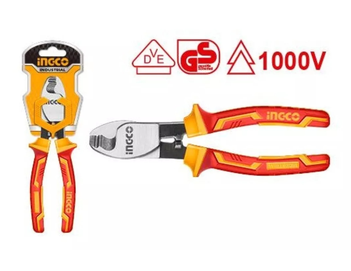ALICATE INGCO CORTA CABLES AISLADO 6 PULGADAS INDUSTRIAL - 4