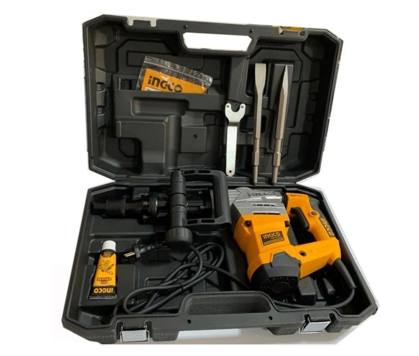 MARTILLO DEMOLEDOR INGCO INDUSTRIAL 1300 W 20 J + MALET+ ACC - 4