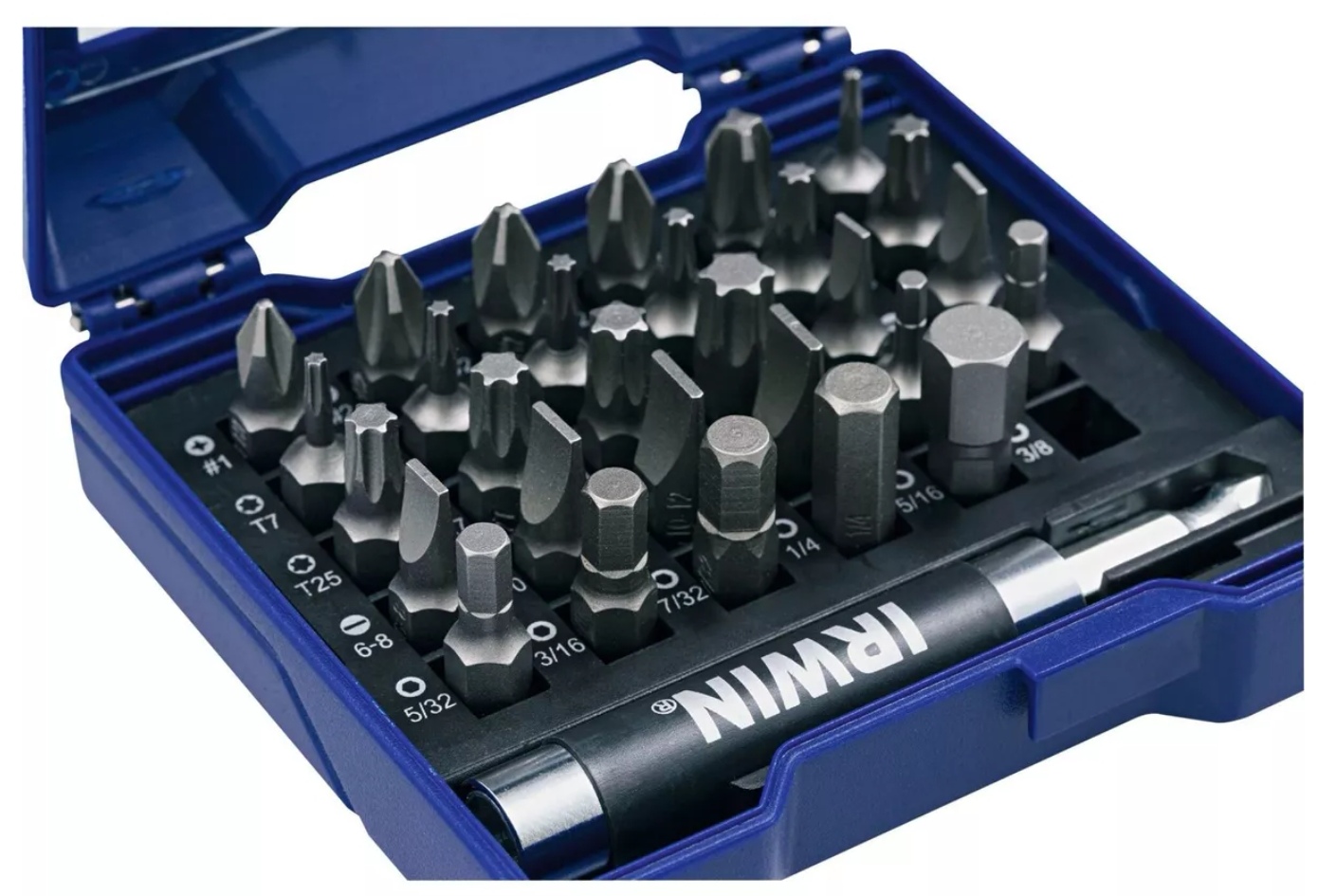 JUEGO DE PUNTAS IRWIN INTERCAMBIABLES 31 PIEZAS + CAJA TRANS - 3