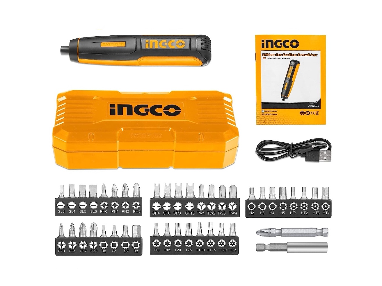 ATORNILLADOR INGCO DE PRECISIÓN 4 V + 42 PIEZAS + CAJA TRANSP - 7