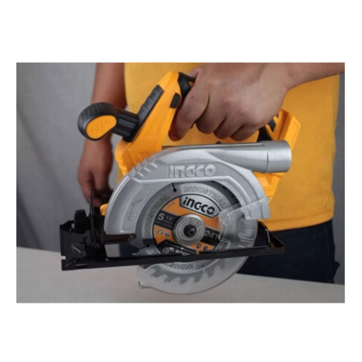 SIERRA INGCO CIRCULAR INALÁMBRICA 20 V 140 MM INDUSTRIAL ACERO - 7